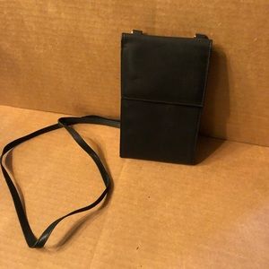 Black Shoulder strap wallet